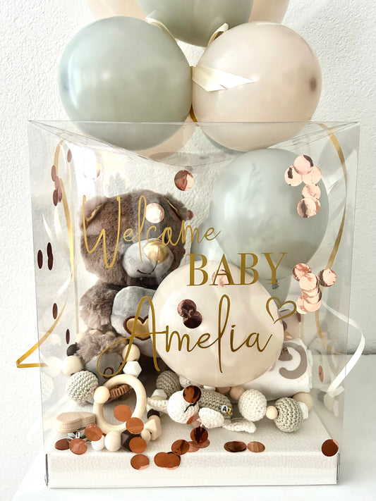Geschenkbox mit Bubble Ballon