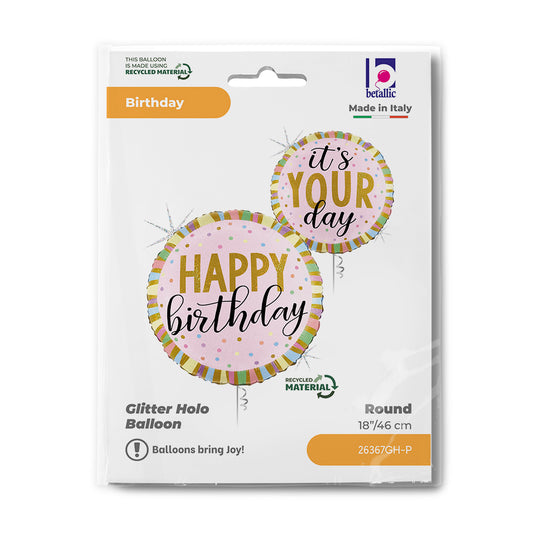 Happy birthday Folienballon 46cm