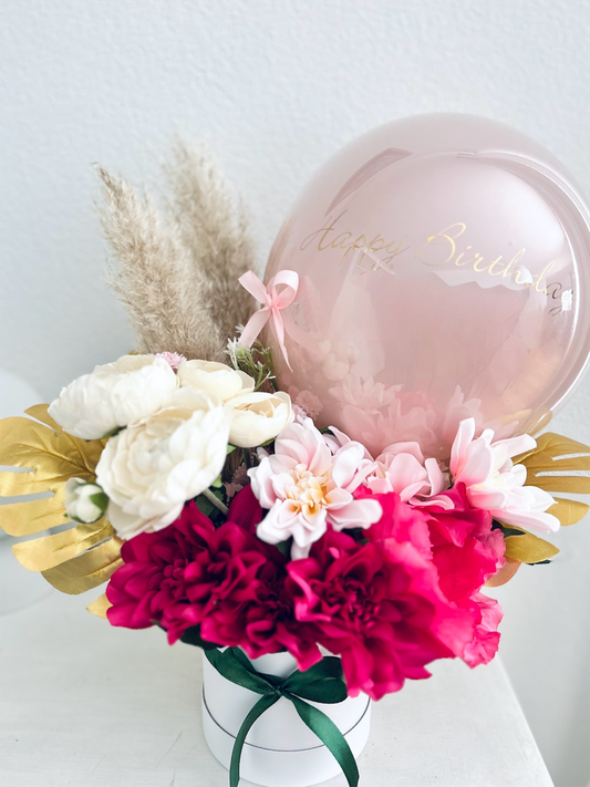 Ballongeschenk Blumenstrauss