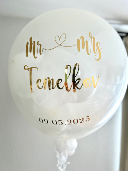 Standesamt Pop Up Ballon / Hochzeitsballon