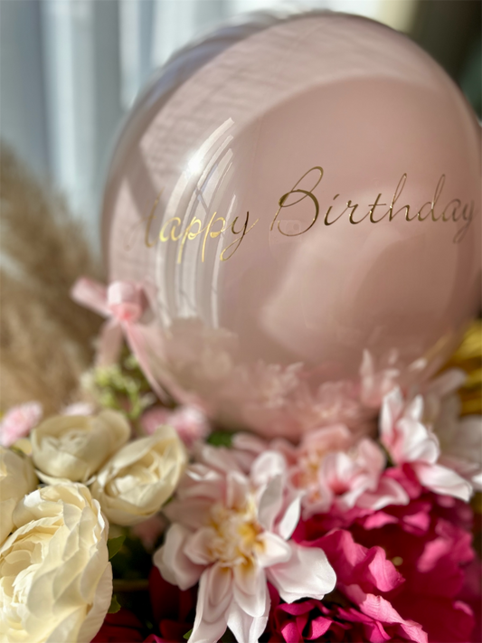 Ballongeschenk Blumenstrauss