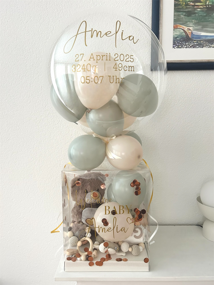 Geschenkbox mit Bubble Ballon