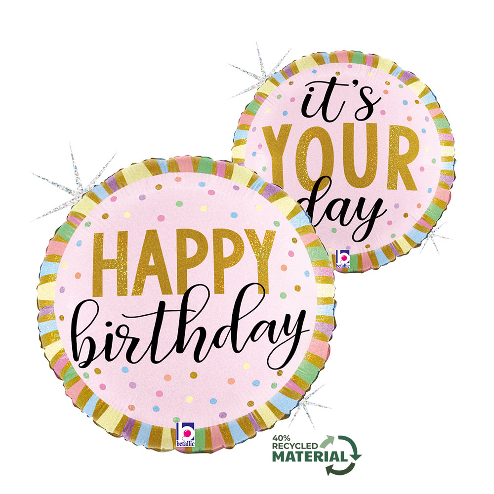 Happy birthday Folienballon 46cm