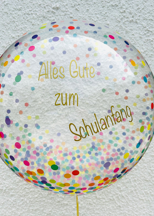 Auf Anfrage erhältlich- Personalisierter Bubble Ballon Konfetti