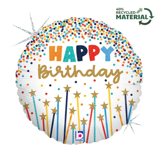 Happy birthday Folienballon 46cm