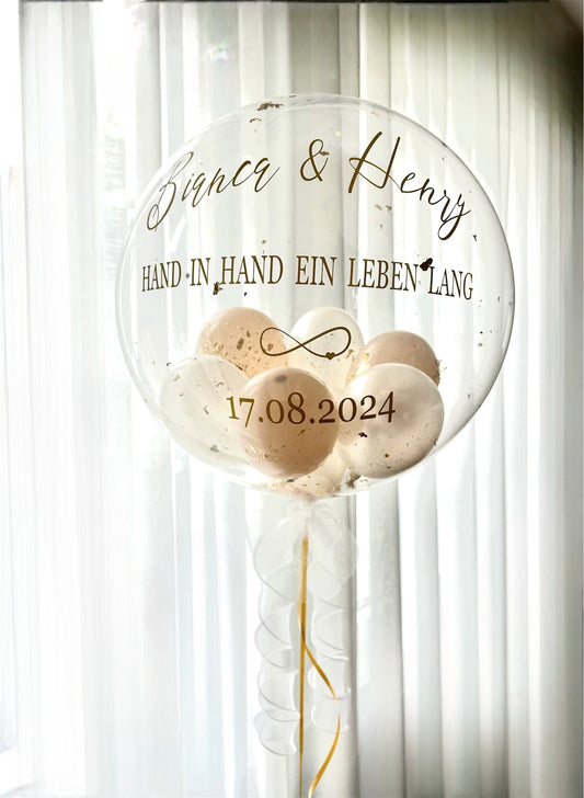 Personalisierter Bubble Ballon Ø 51 cm