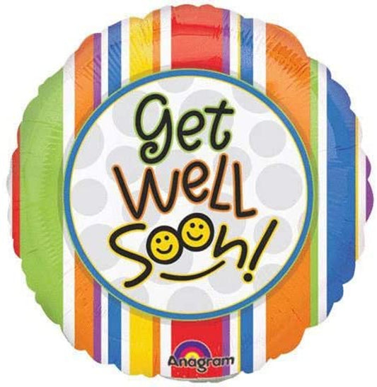 Mini Folienballon "get well soon"