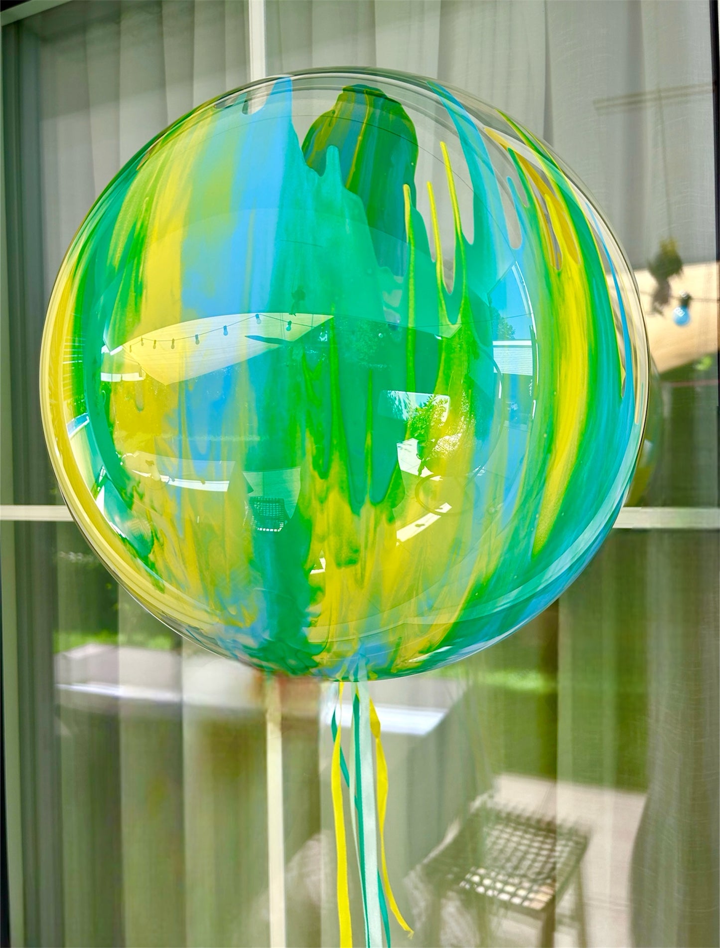 Auf Anfrage erhältlich - Bubble Ballon personalisierbar, Farbe wählbar