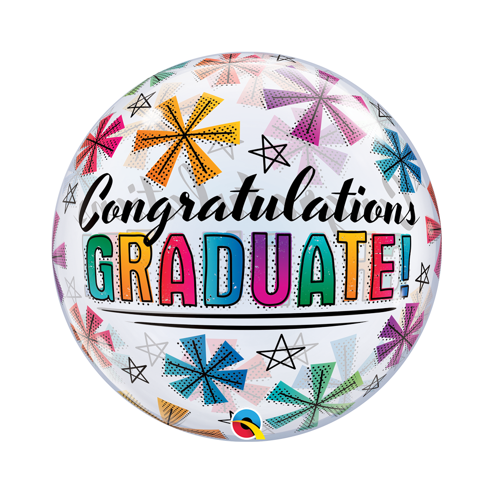 Deco Bubble Congratulations GRADUATE 56cm