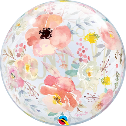 Muttertag Bubble Ballon, Floral